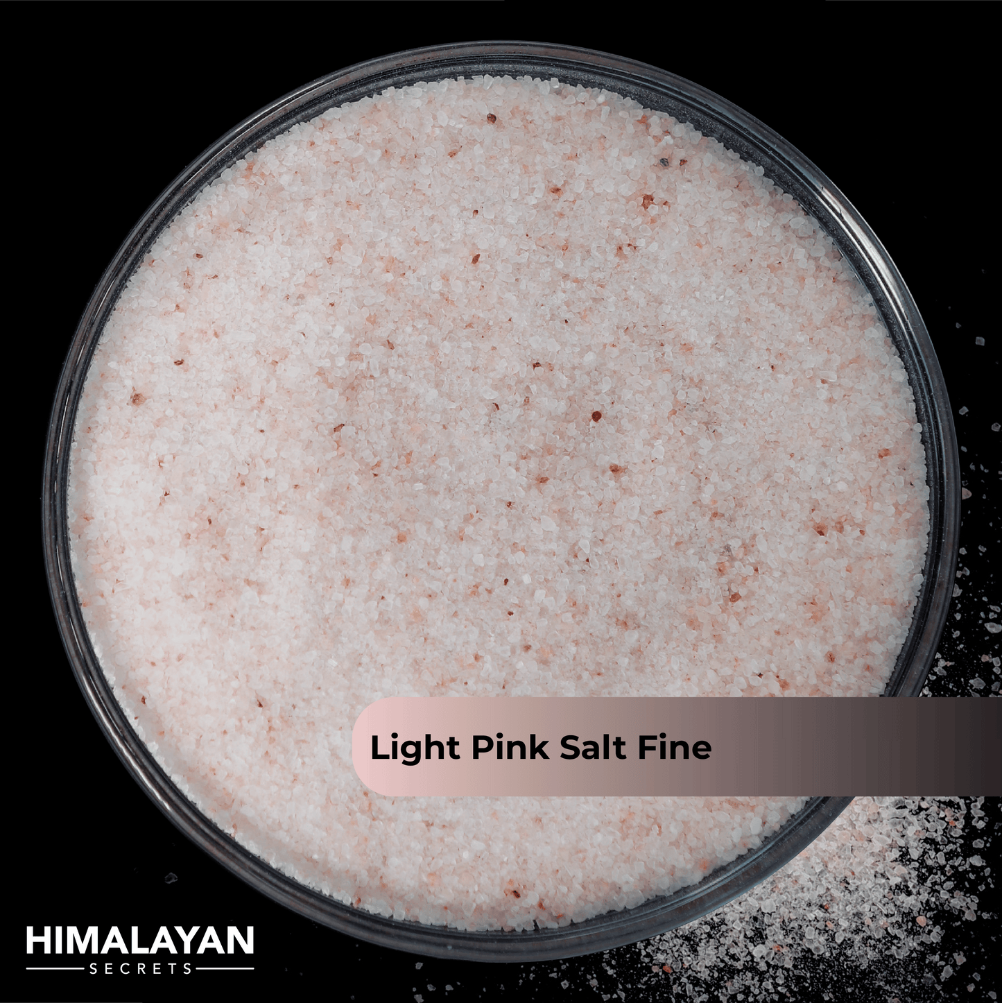 Himalayan Light Pink Salt Fine & Free Flow in Jar 200g