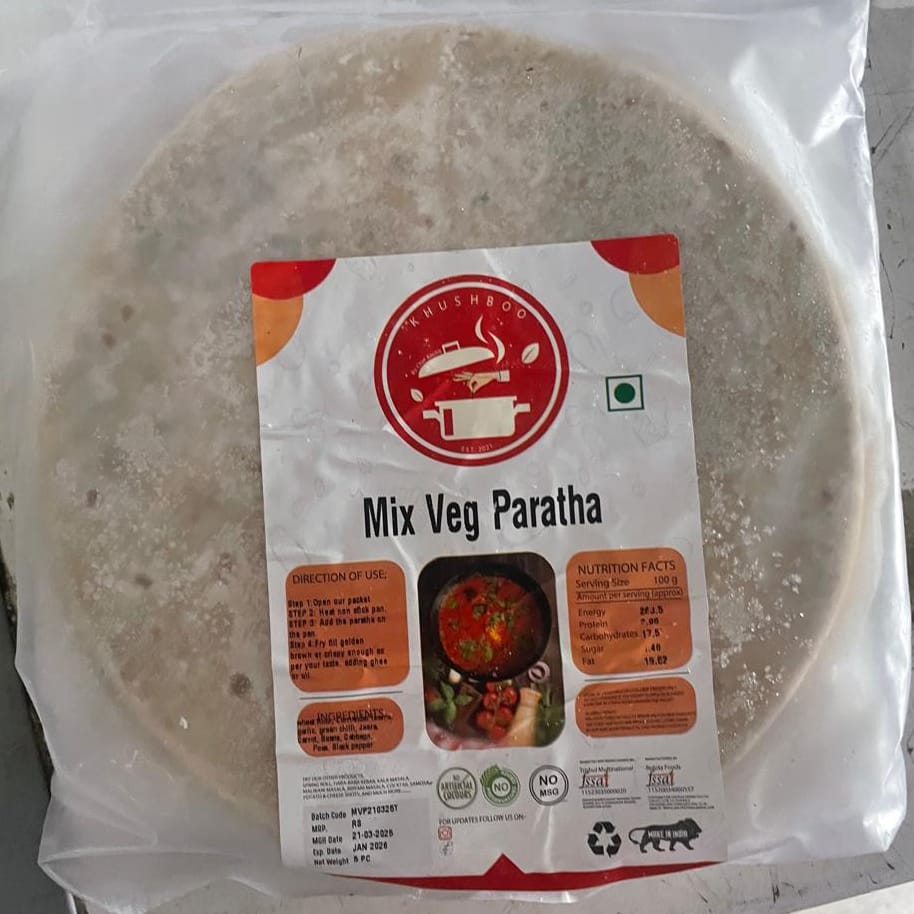 Frozen Mix Veg Paratha 100g