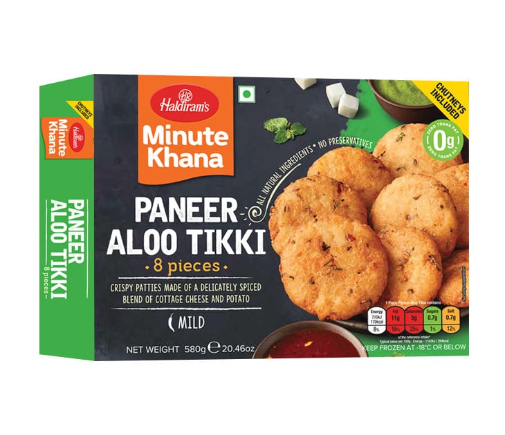 InDine Aloo Tikki Paneer 60G x 16PCS