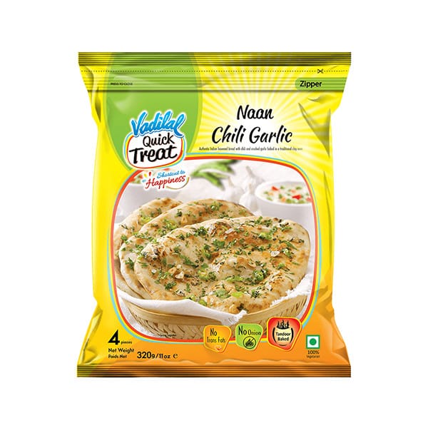 Vadilal Chilli Garlic Naan 80g