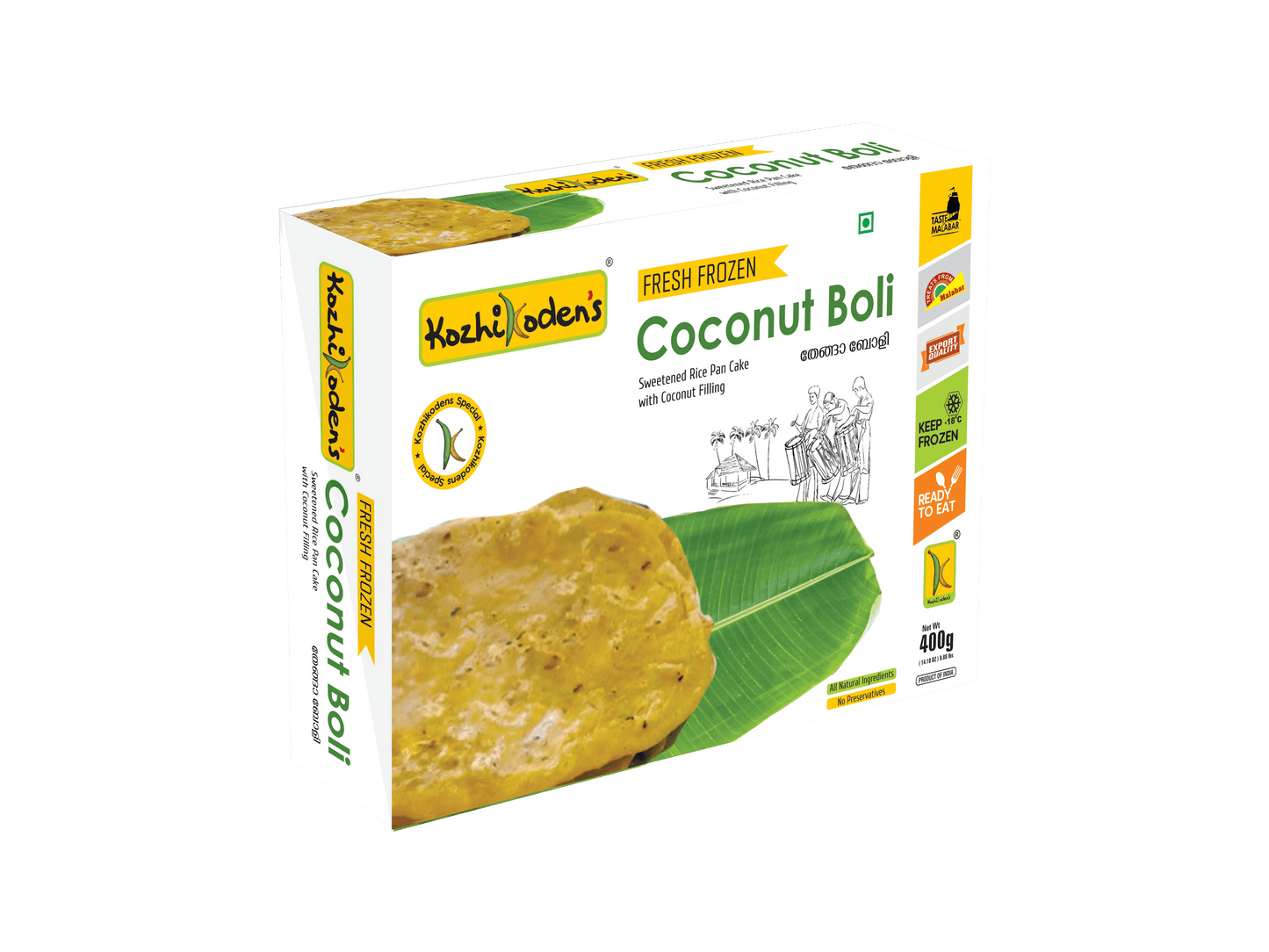 Frozen Coconut Boli 400g (Kozhikoden)