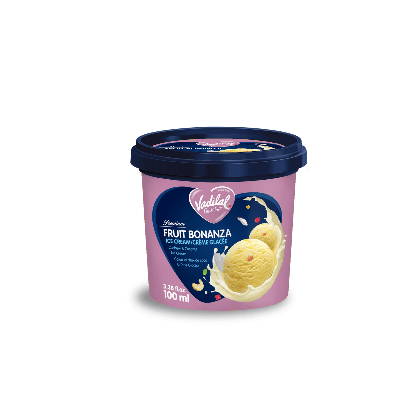 Vadilal Fruit Bonanza Ice Cream 100ml Tub