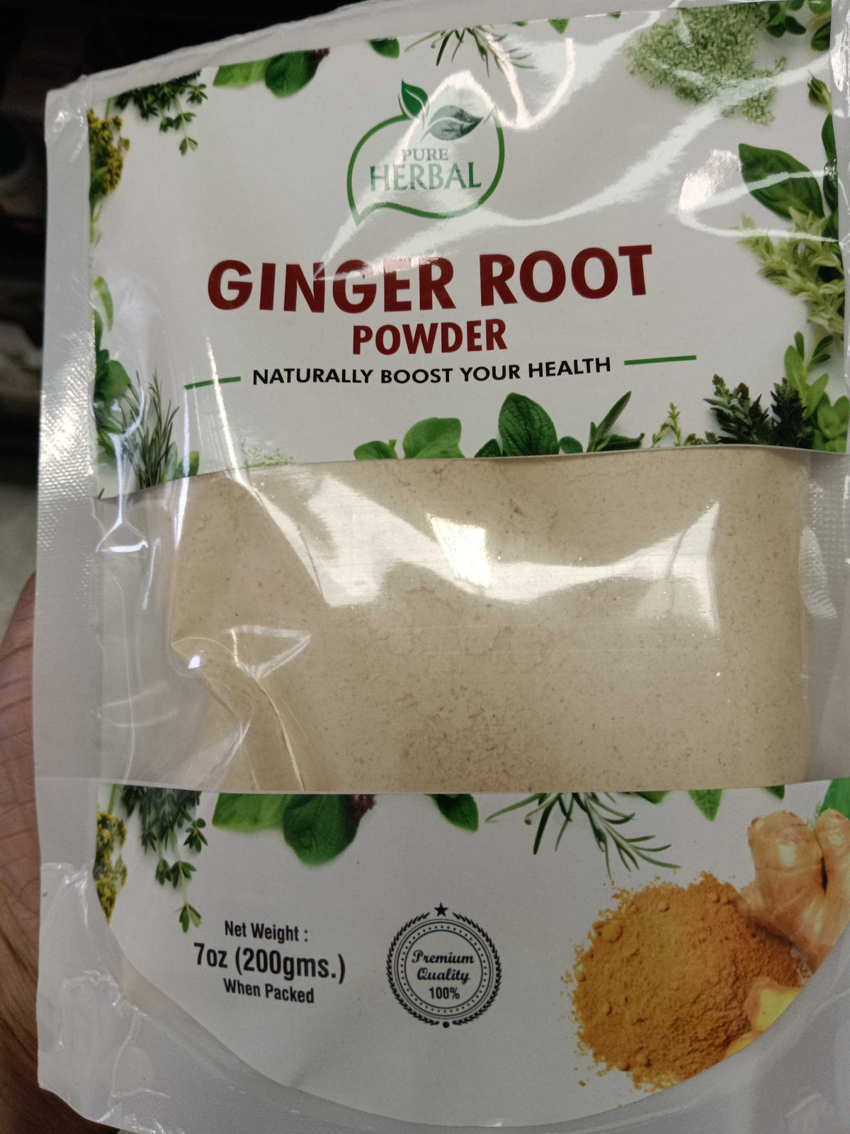 Pure Herbal Ginger Root Powder 200g