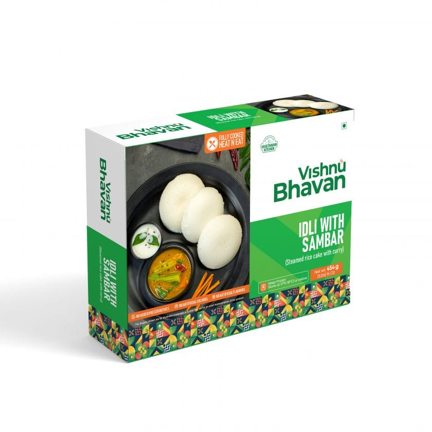 Frozen Idli With Sambar 454g (Vishnu Bhavan)