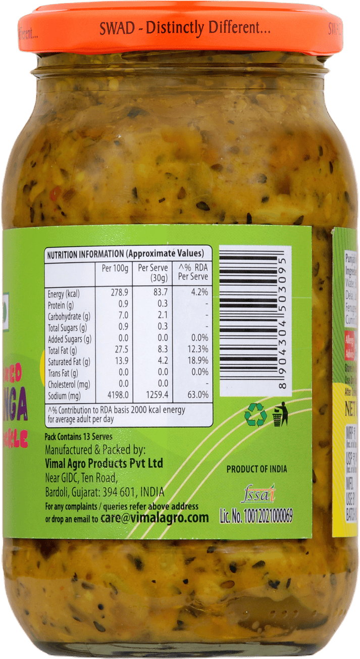 SWAD Punjabi Mixed Pachranga Pickle 450g