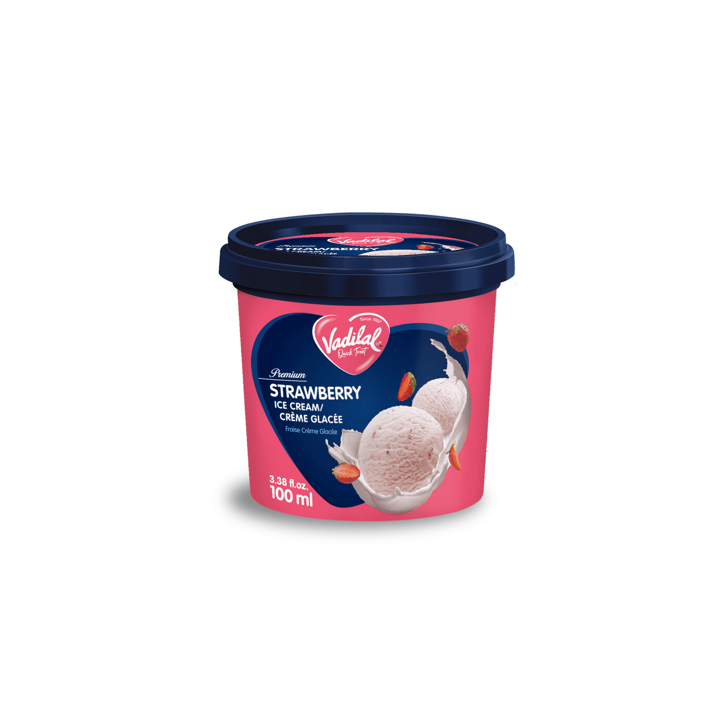 Vadilal Strawberry Ice Cream 100ml Tub