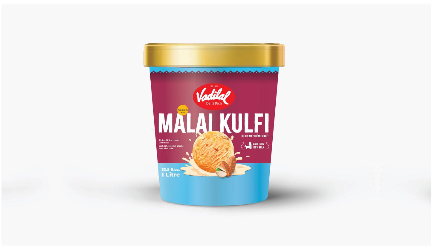 Vadilal Classic Malai Kulfi Ice Cream 1L