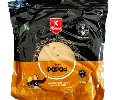 Kashish Jeera Papad 5" 200g