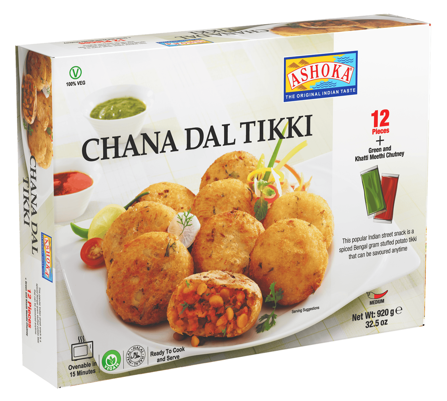 InDine Chana Dal Tikki 60G x 16PCS