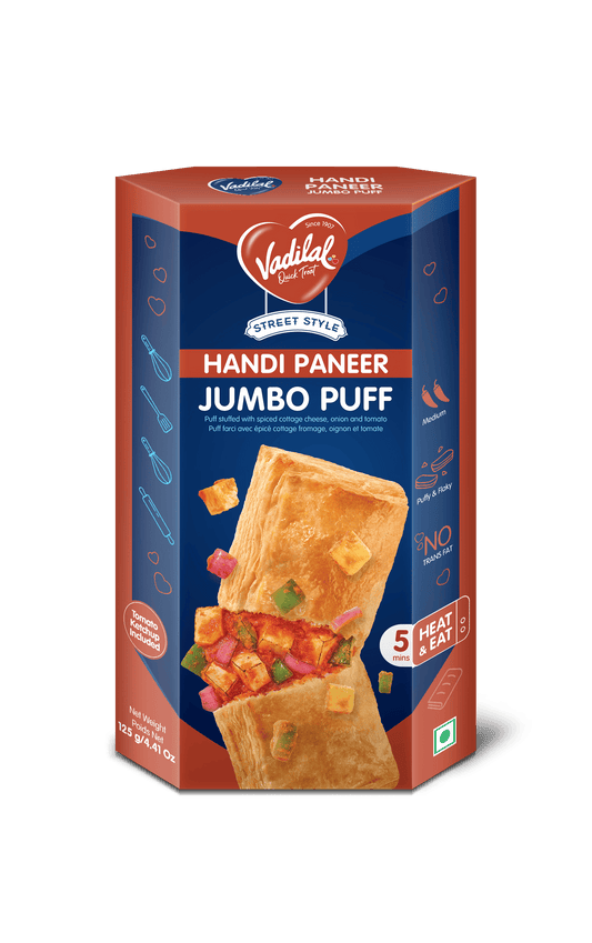 Vadilal Handi Paneer Jumbo Puff 125g