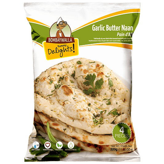 Bombaywalla Garlic Butter Naan 80g x 4pc