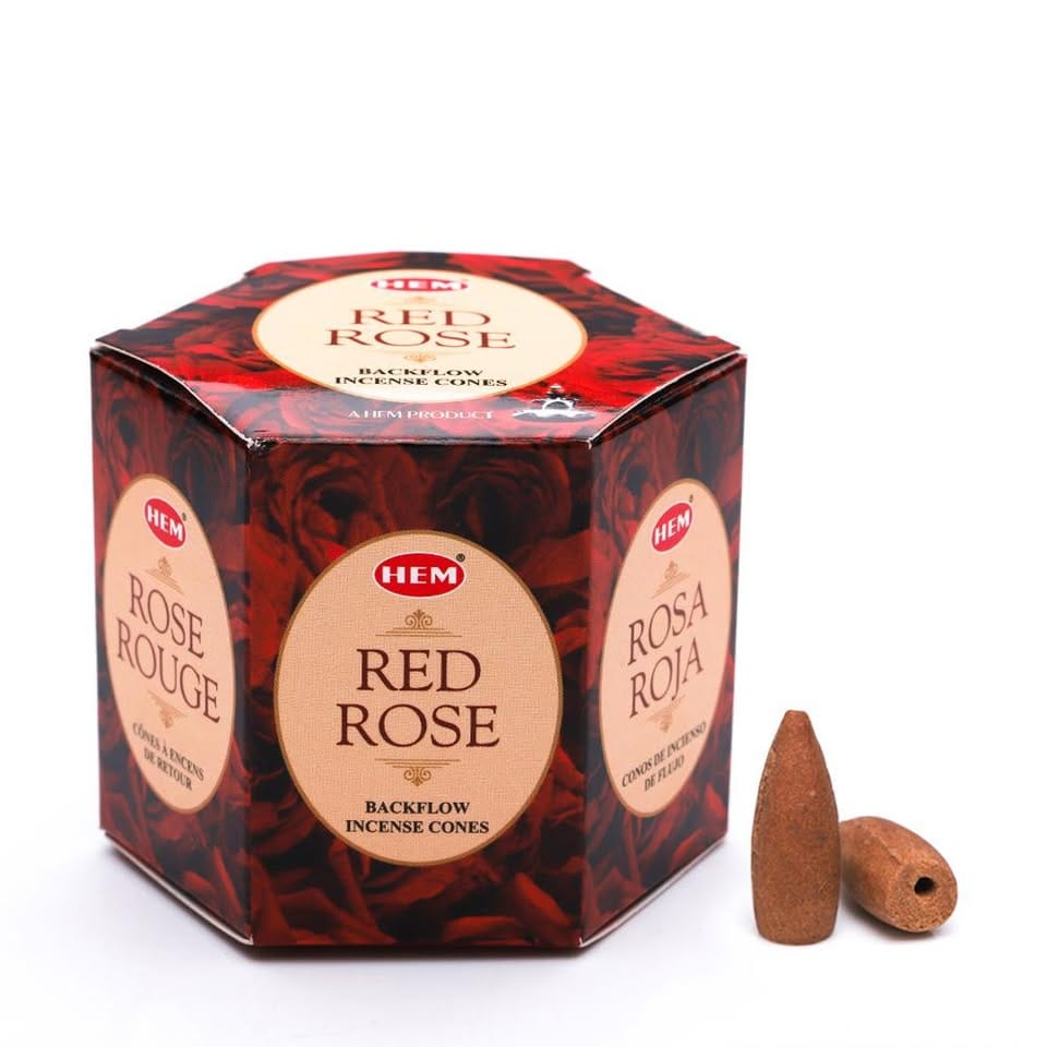 HEM Red Rose Backflow Cone