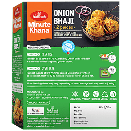 Frozen Onion Bhaji 283g (Haldirams)