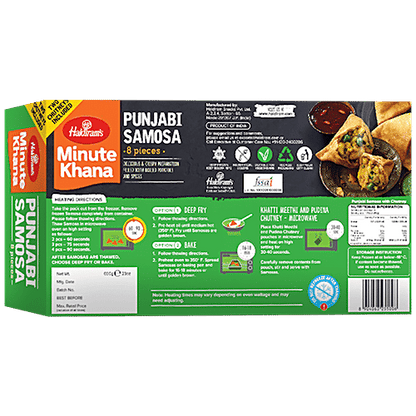 Frozen Punjabi Samosa 650g - 8 Pieces (Haldirams)