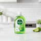 Dettol lime fresh disinfectant liquid bottle on a transparent background