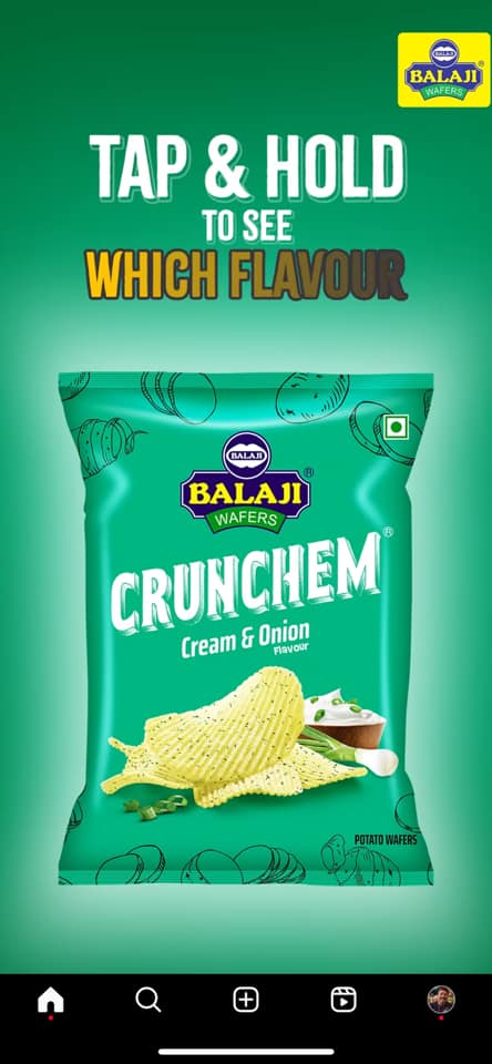 Cream & Onion 135g (Balaji)