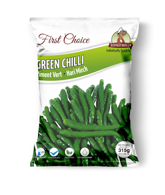 Bombaywalla Frozen Green Chilli 1Kg