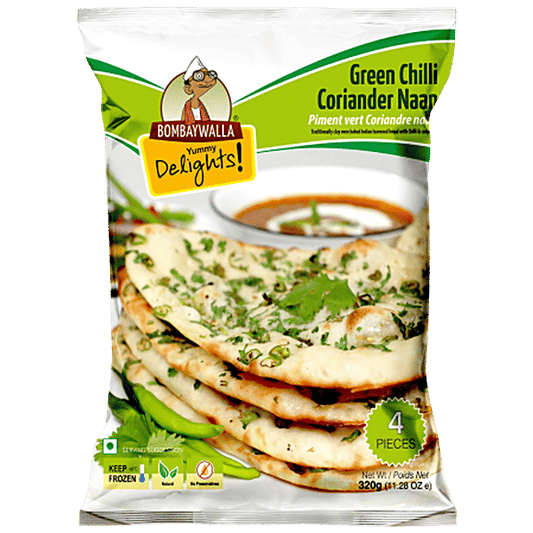 Bombaywalla Chilli Coriander Naan 80g x 4pc