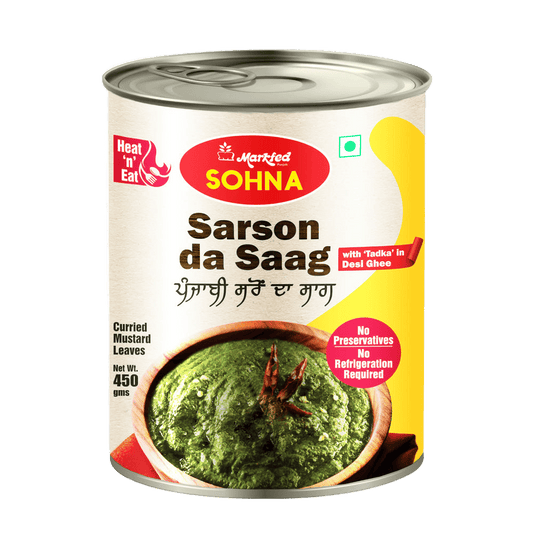 Markfed Sarson Da Saag 800g (Curried Mustard Leaves)