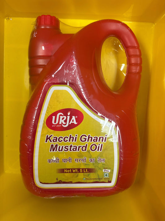 Urja Mustard Oil (Kachi Gani)-5L (Only 1 per customer allowed)