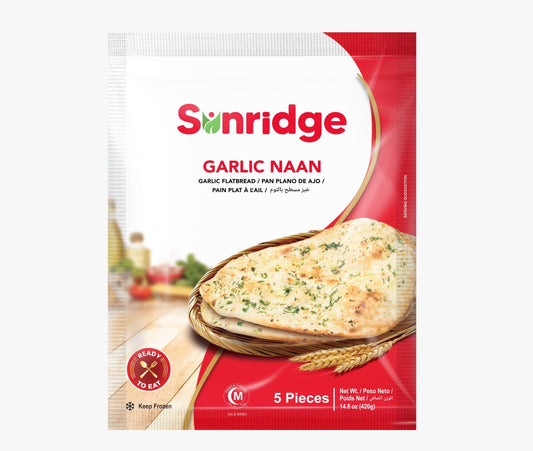 Naan Garlic 84 g x 5 Pcs (Sunridge)