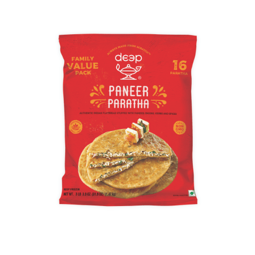 Frozen Family Pack Paneer Paratha 1.470Kg- 16 Paratha (Deep) (Only 1 per customer allowed)