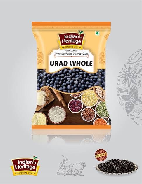 Urad Whole 1kg (Indian Heritage)