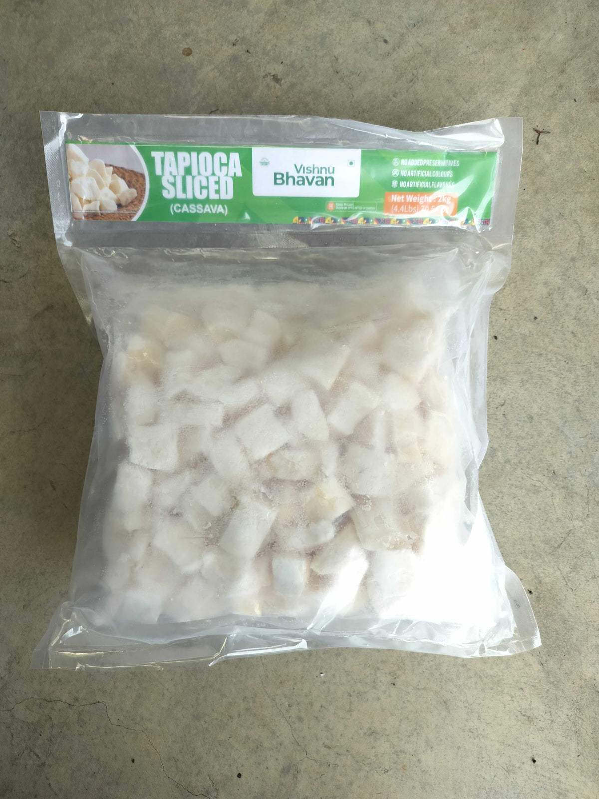 Frozen Tapioca Sliced 2Kg (Vishnu Bhavan)