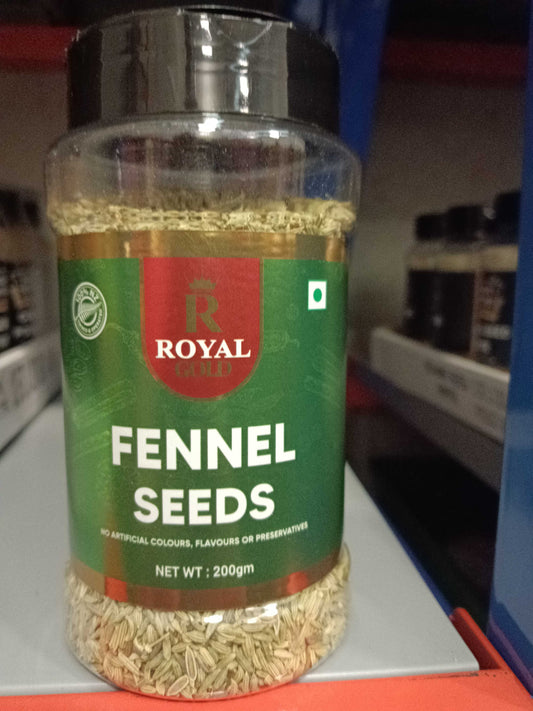 Royal Gold Fennel Seeds 200g Jar