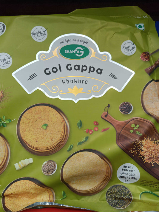 Gol Gappa Khakhra 200g (Shanta G)