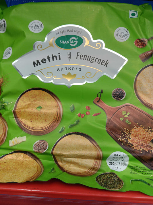Methi Khakhra 200g (Shanta G)