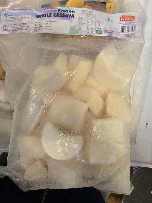 Frozen Whole Cassava 2Kg (Vishnu Bhavan)