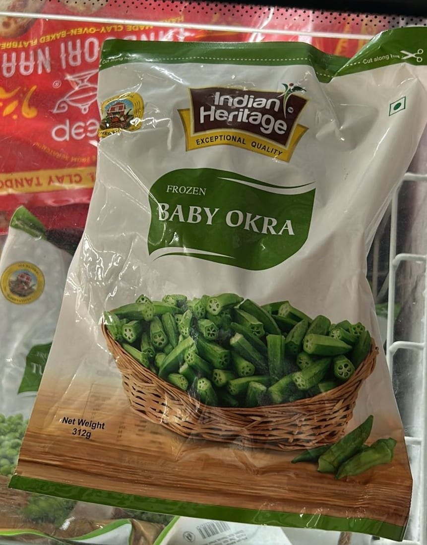 Frozen Baby Okra 312g (Indian Heritage)