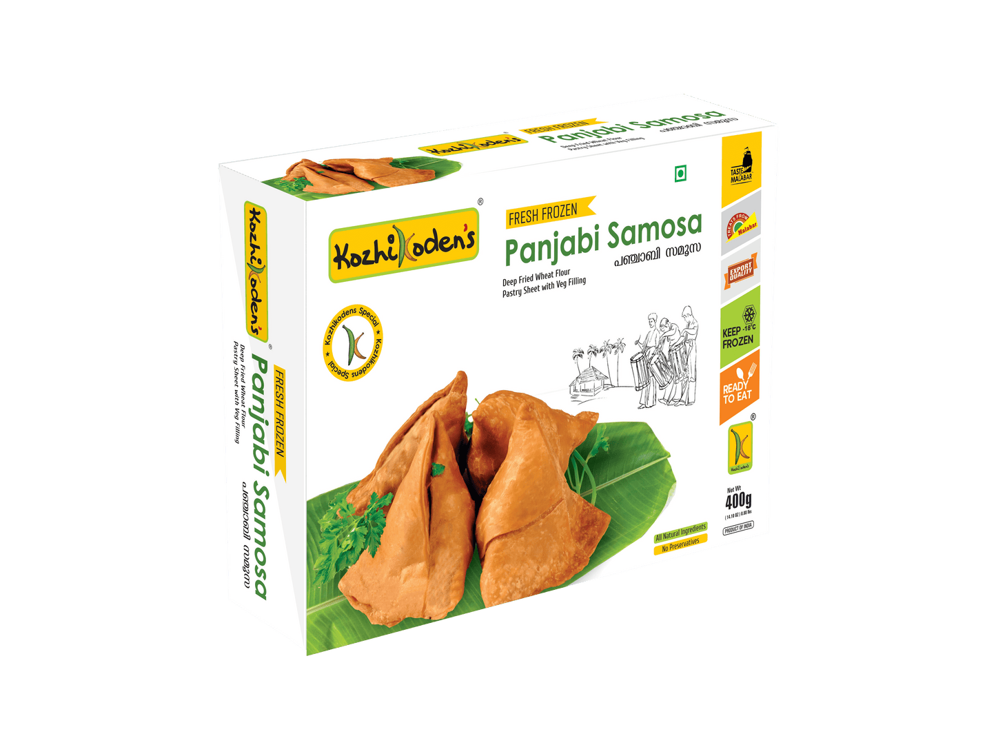 Frozen Punjabi Samosa 400g (Kozhikoden)