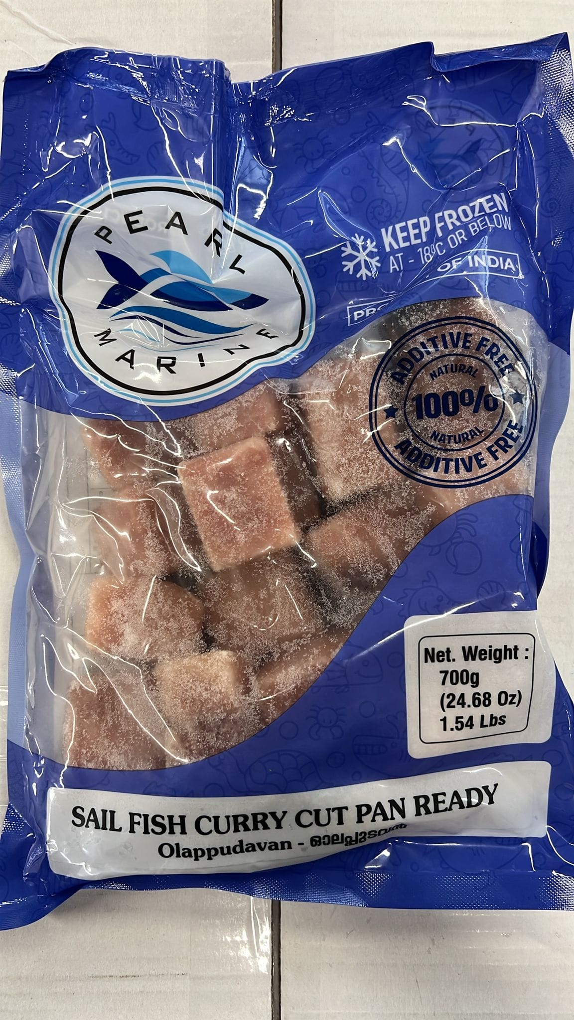 Frozen Sail Fish Curry Cut Pan Ready 700 g ( Product of India)