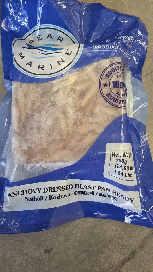 Frozen Fish Anchovy Dressed Blast Pan Ready 700g (Pearl Marine)