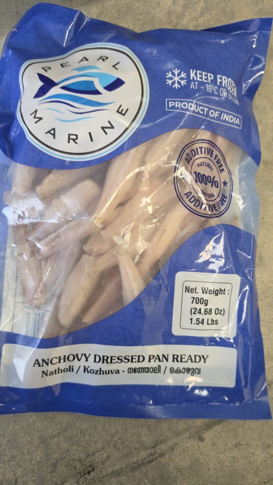Frozen Fish Anchovy Dressed Pan Ready 700g (Pearl Marine)