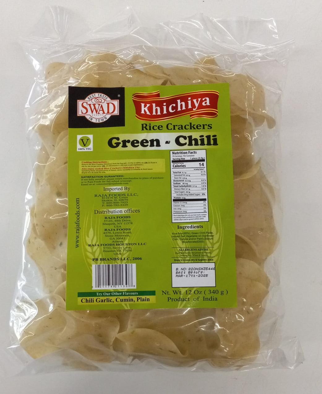 Rice Khichia Green Chilli 340g