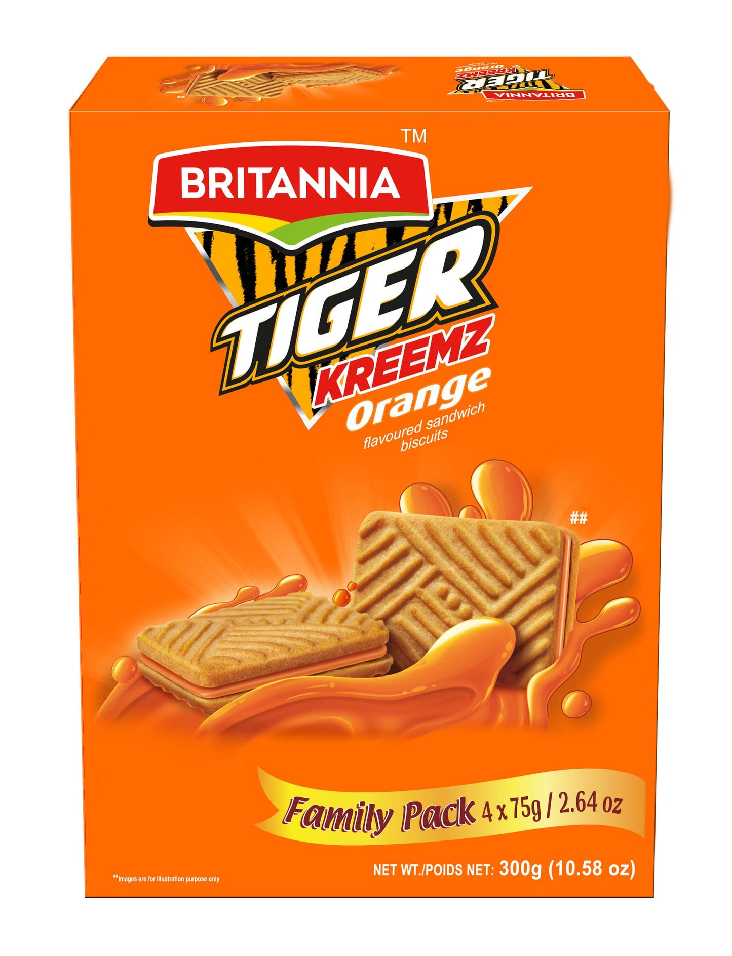 Britannia Tiger Kreemz Orange 300g