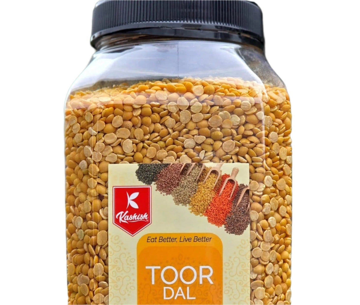 Toor Dal 1.8kg Jar (Pigeon Pea) (Arhar Daal) (Kashish)