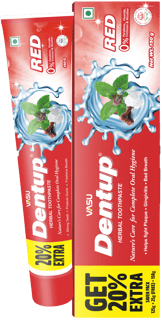 Vasu Dentup Herbal Toothpaste Red 150g