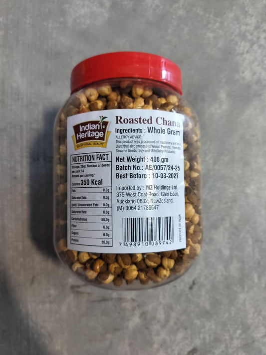 Roasted Chana with Skin 400g (Indian Heritage)