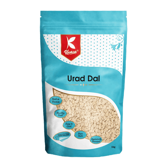 Urad Dal 1kg (Black Split Lentils Without Skin) (Kashish)