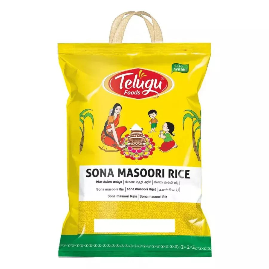 Sona Masoori Rice 10Kg (Telugu Foods)