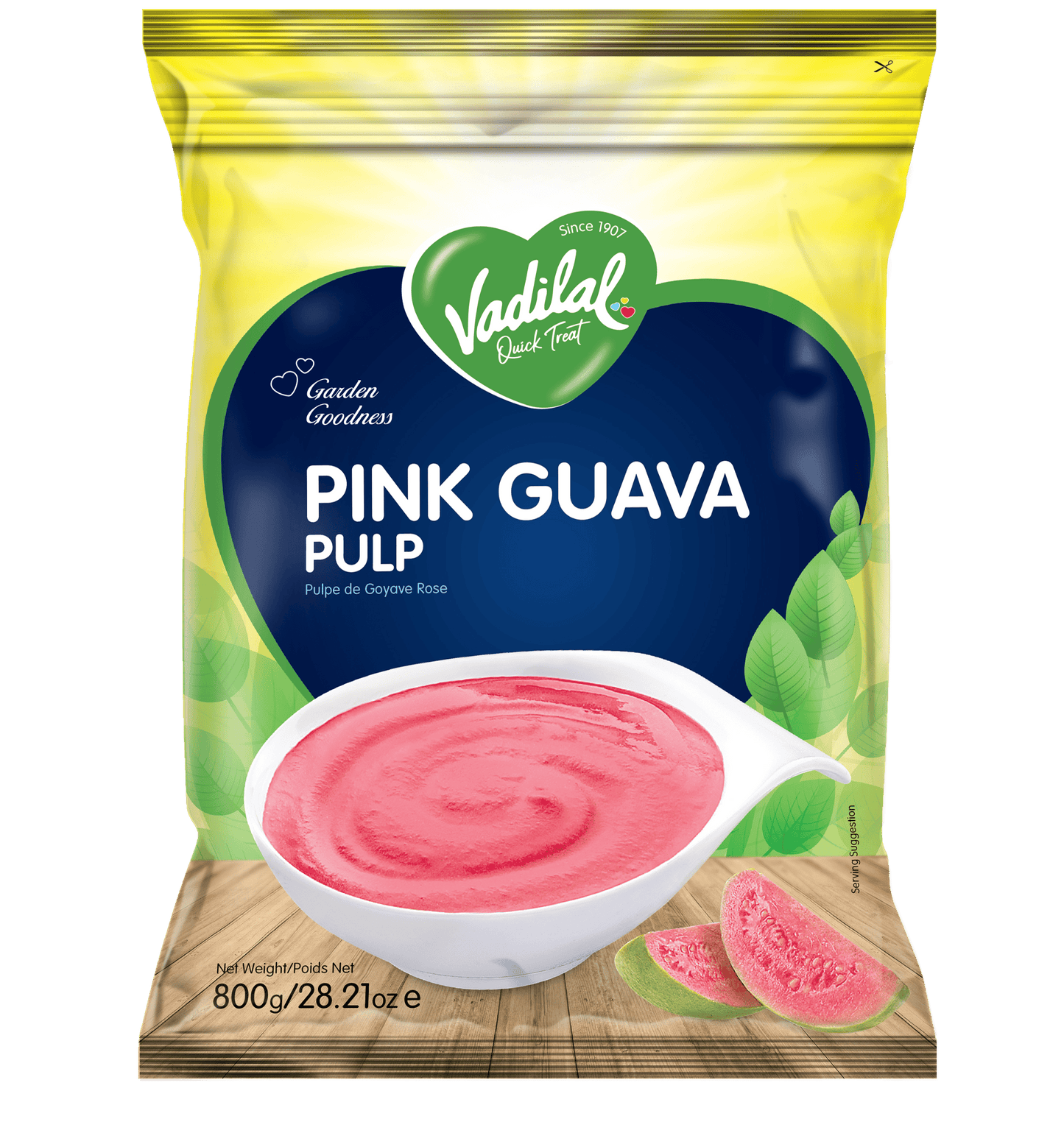 Vadilal Pink Guava Pulp 800g