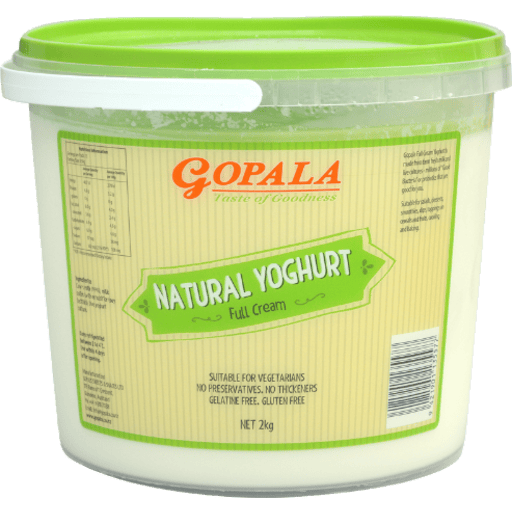 Gopala Natural Yoghurt Full Cream (Dahi) 2Kg