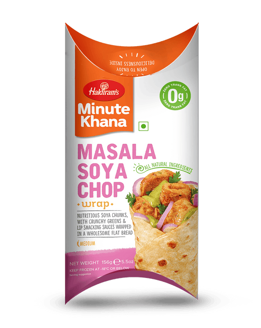 Frozen Desi Wraps Soya Chop 156g (Haldirams)