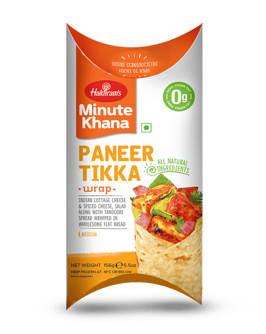 Frozen Desi Wraps Paneer Tikka 156g (Haldirams)